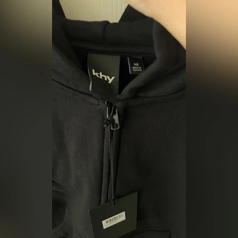 Khy fleece zip hoodie with oversized hood - Picture 8 of 8